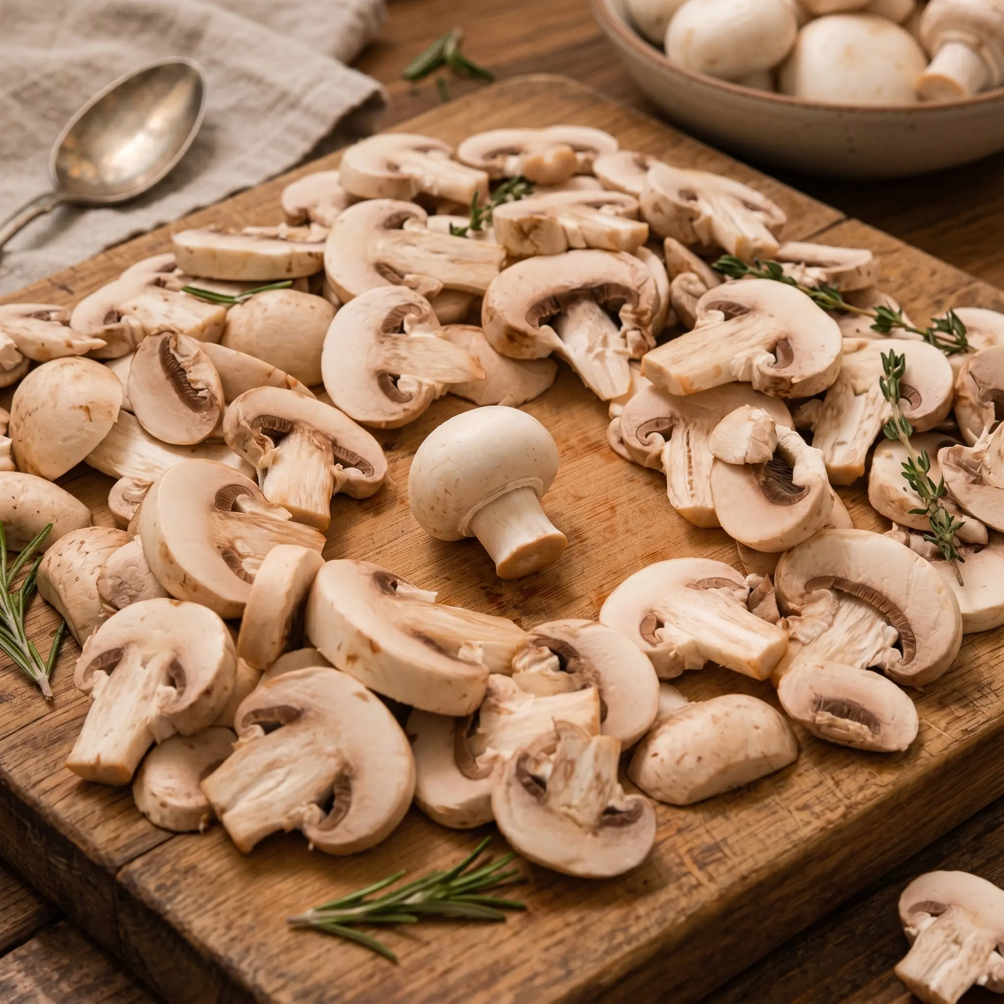 Mushrooms showcased as a premium ingredient