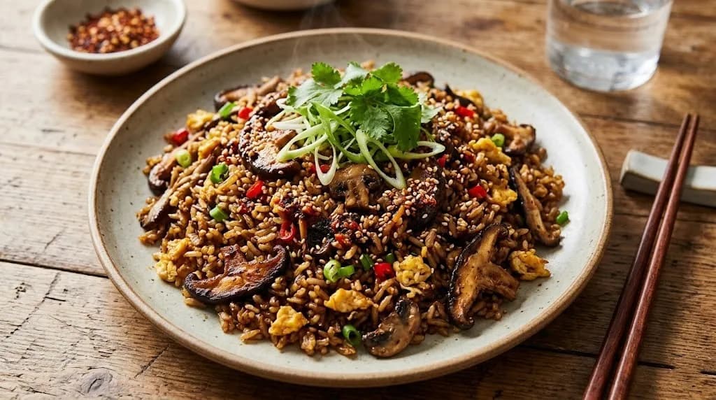 Smoky Mushroom Fried Rice