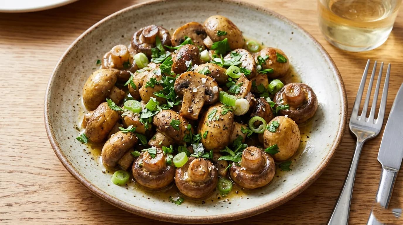 Mushroom Butter Garlic Recipe