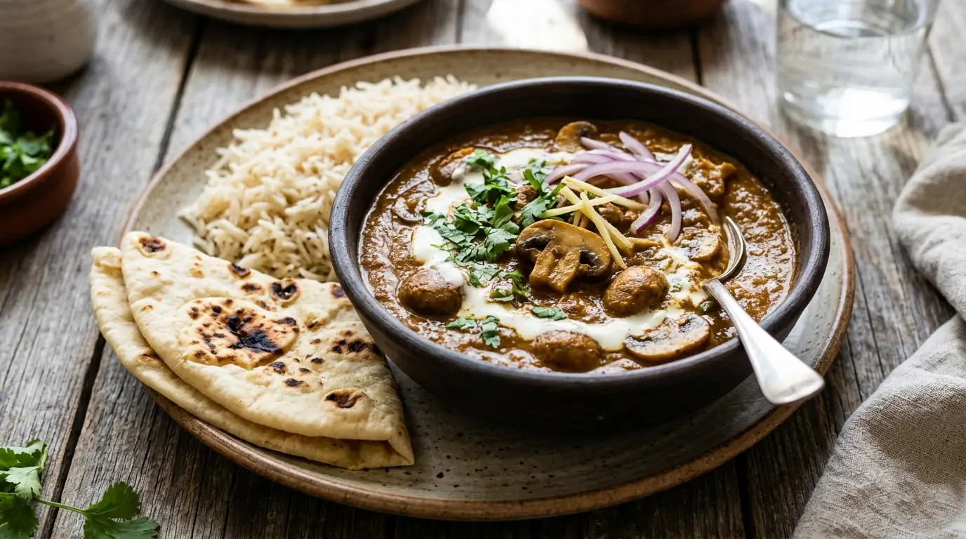 Mushroom Curry Bowl